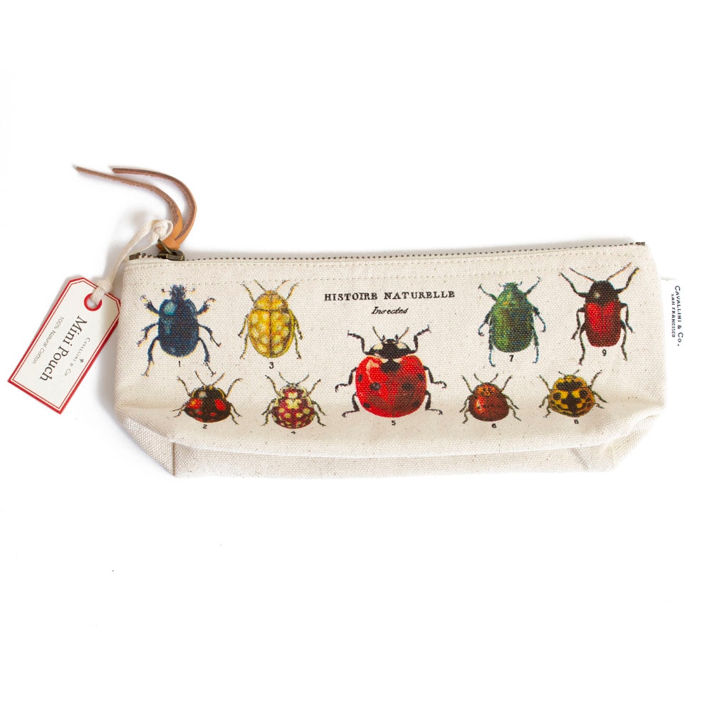 Cavallini, Pencil Pouch, Insects